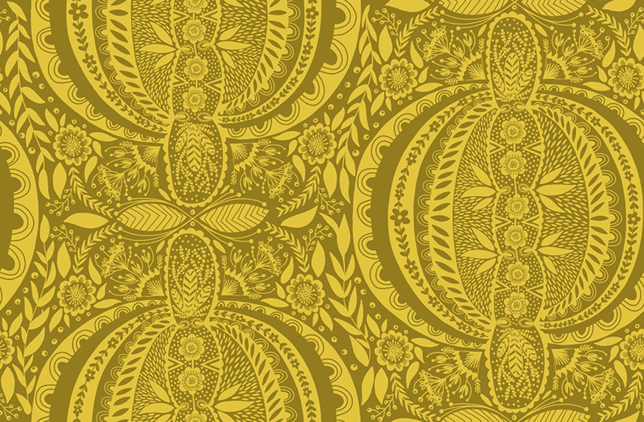 Baumwolle Patchwork - Anna Maria Horner - Love Always - Propagate - Golden
